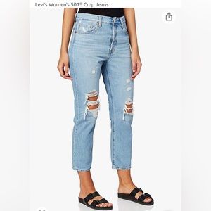 Levi’s 501 Crop Jeans, Size 25